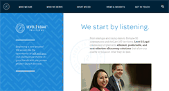 Desktop Screenshot of level2legal.com